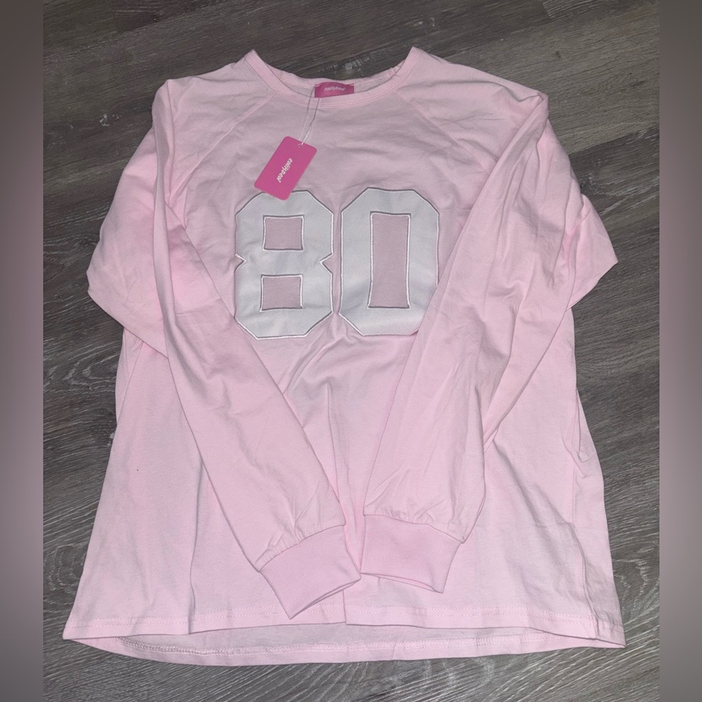 Edikted Pink Crew Neck Top